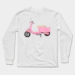 pink moped Long Sleeve T-Shirt